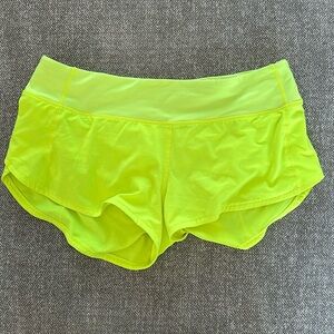 Yellow Speed Up Low-Rise Lined Short 2.5"